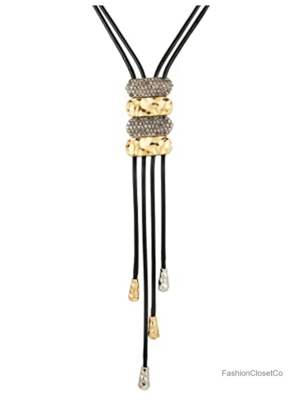 Layered 14K Gold Plated Pendant Necklace for Women, Dainty Paperclip Chain,